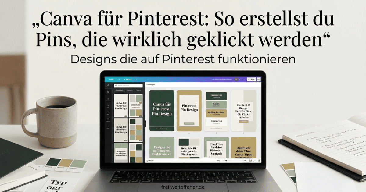 Canva Pinterest Pins erstellen die geklickt werden