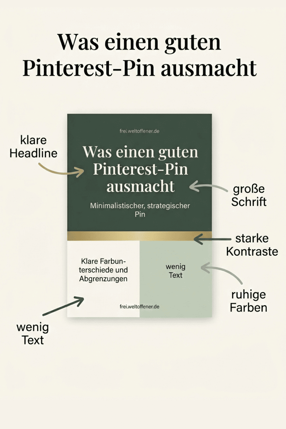 Pinterest Farbpalette und Canva Design Beispiele
