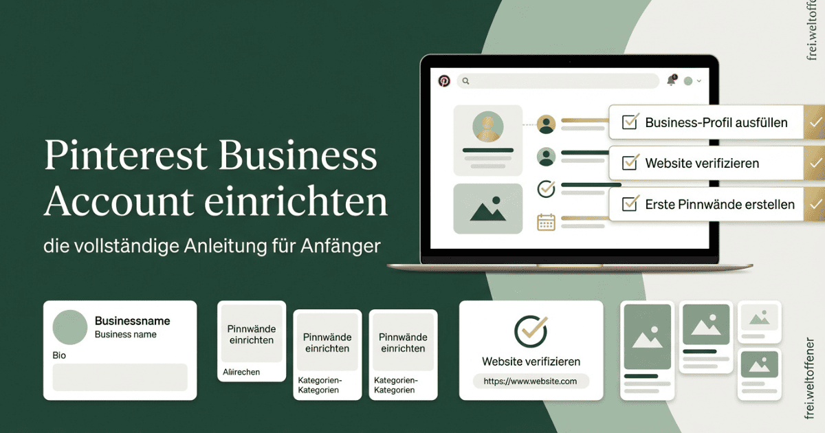Pinterest Business Account einrichten Headerbild