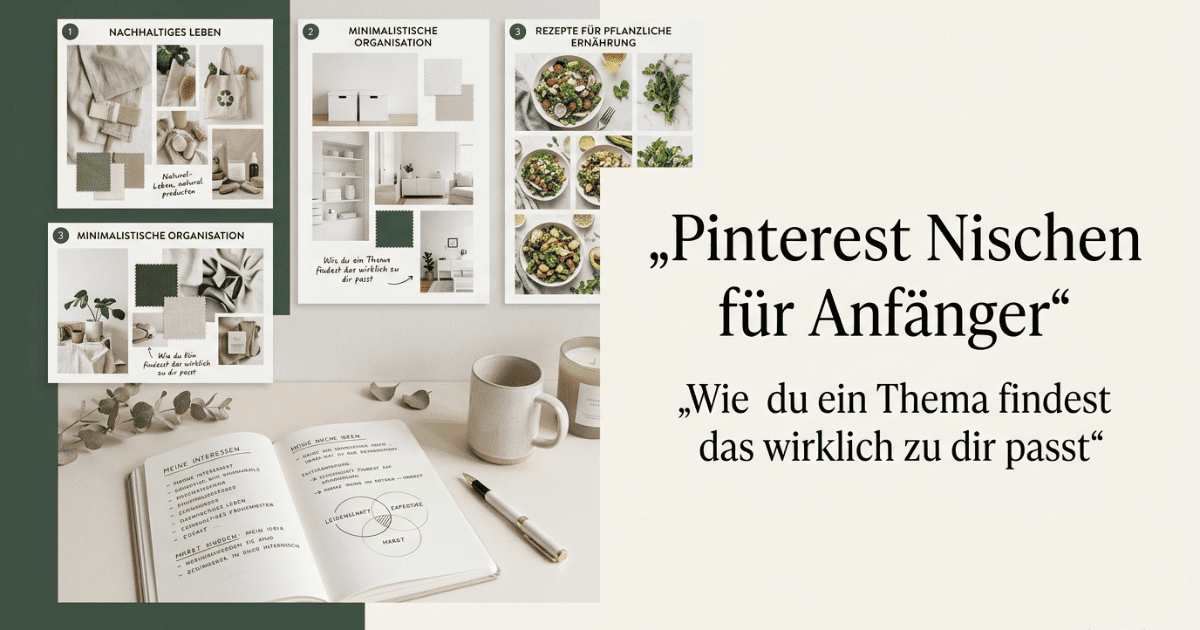Pinterest Nischen für Anfänger und profitable Themen auf Pinterest